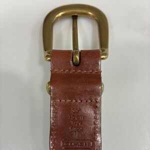 Braided tan/brown Coach Belt 30”